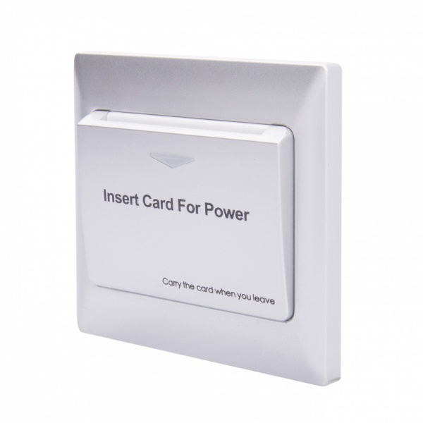Energy Key Card Saver - Silver Plastic